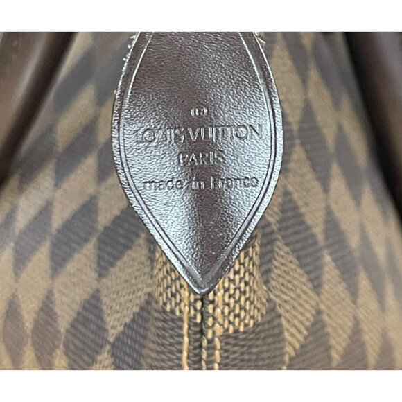 LOUIS VUITTON SALEYA PM Damier Ebene Satchel Bag Tote Leather Monogram Handbag - Picture 4 of 15